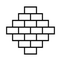 vector de patrón de construcción de ladrillo de pared