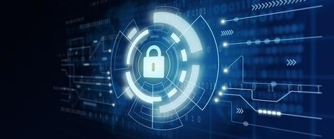 protección de datos seguridad cibernética privacidad. concepto de tecnología de internet empresarial. foto
