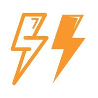 lightning bolt vector icon