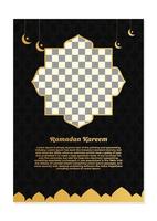 Ramadan Kareem flyer. Suitable to be placed on content with an Islamic theme vector