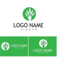 Leaf icon Vector Illustration design Logo template