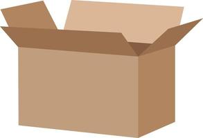 brown box, can be used for icon or illustration