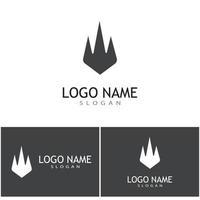 Trident Logo Template vector icon illustration design