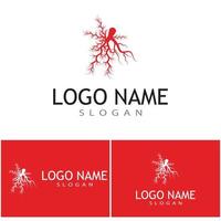 Veins Logo Template vector symbol medical design