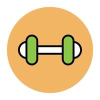 Trendy Dumbbell Concepts vector
