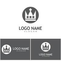 Crown Logo Template vector icon illustration design