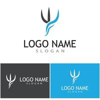 Trident Logo Template vector icon illustration design