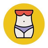 Trendy Waist Concepts vector