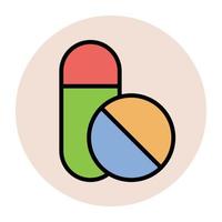 Trendy Drugs Concepts vector