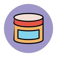 Cream Jar Concepts vector