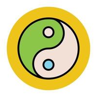 conceptos yin yang vector