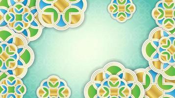 Realistic arabic ornamental background. - Vector. vector