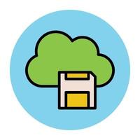 Cloud Storage Concepts vector