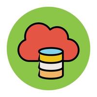 Cloud Database Concepts vector