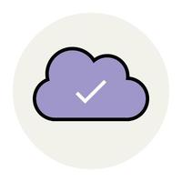 Cloud Checkmark Concepts vector