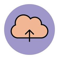 Cloud Upload Concepts vector