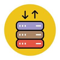 Trendy Server Concepts vector