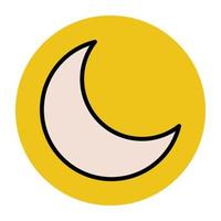 Trendy Moon Concepts vector