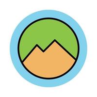 Trendy Mountains Concepts vector