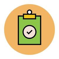 Trendy Checklist Concepts vector
