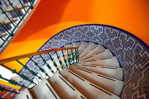 Typical colorful Mexican architecture and interiors photo