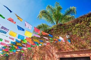 Mexico, Colorful buildings and streets of San Miguel de Allende in historic city center photo