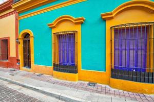 Mexico, Mazatlan, Colorful old city streets in historic city center photo