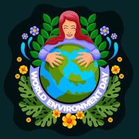 World Environment Day Poster Concept vector