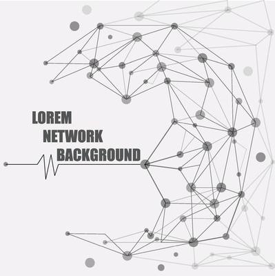 Design Technology Network background. Connection Concept