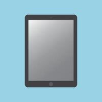 icono de tableta plana en estilo ipad. tableta con pantalla en blanco. ilustración vectorial eps10. vector
