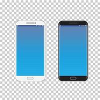 Smartphone, mobile phone isolated, realistic vector on a transparent background