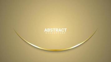 brown abstract background with golden lines vector