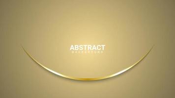 brown abstract background with golden lines vector