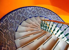 Typical colorful Mexican architecture and interiors photo