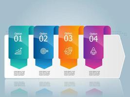 abstract horizontal timeline infographics vector