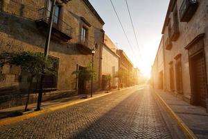 Guadalajara streets in historic center photo