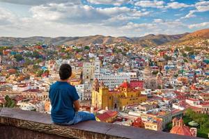 guanajuato, mirador escénico de la ciudad cerca de pipila foto