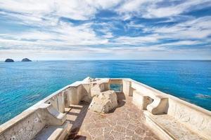 Scenic Mazatlan sea promenade El Malecon with ocean lookouts and scenic landscapes photo