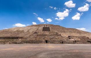 Landmark Teotihuacan pyramids complex located in Mexican Highlands and Mexico Valley close to Mexico City photo