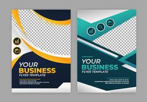 Template Set of Modern Business Flyer vector
