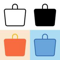 gráfico vectorial ilustrativo del icono de la bolsa de la compra. perfecto para interfaz de usuario, nueva aplicación, etc. vector