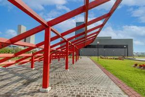 monterrey, punto de referencia macroplaza la gran plaza plaza en el centro histórico de la ciudad, la séptima plaza más grande del mundo foto