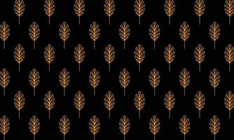 Golden leave and floral background. Luxury Floral in art deco style. Classy gold natural pattern design illustration. vector