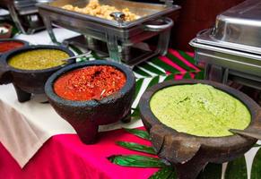 National Mexican food in a trendy Coyoacan restaurant in Mexico photo