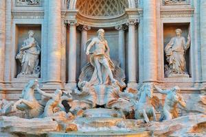 Rome, Famous Trevi Fountain Fontana Di Trevi