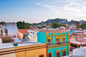 Mexico, Mazatlan, Colorful old city streets in historic city center photo