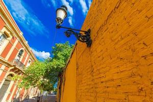 Mexico, Mazatlan, Colorful old city streets in historic city center photo