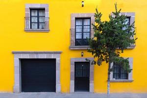 Zacatecas, Mexico, colorful colonial old city streets in historic center near central cathedral photo