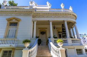 Mexico, Avenue Paseo de Montejo in Merida with restaurants, monuments and tourist attractions photo