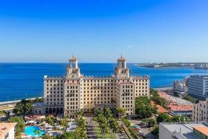 Famous historic Hotel Nacional in Havana near Malecon in Vedado district